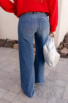 RISEN Everly High Rise Wide Leg Denim Jeans-Jeans-Krush Kandy, Women's Online Fashion Boutique Located in Phoenix, Arizona (Scottsdale Area)