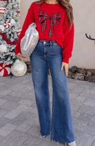 RISEN Everly High Rise Wide Leg Denim Jeans-Jeans-Krush Kandy, Women's Online Fashion Boutique Located in Phoenix, Arizona (Scottsdale Area)