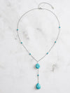 Turquoise Tassel Vintage Lariat Necklace-Necklaces-Krush Kandy, Women's Online Fashion Boutique Located in Phoenix, Arizona (Scottsdale Area)