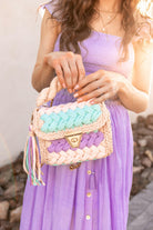 Soft Serenity Handmade Crochet Purse-handbags-Krush Kandy, Women's Online Fashion Boutique Located in Phoenix, Arizona (Scottsdale Area)