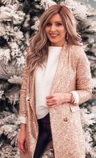 Sparkle On Sequin Blazer | S-3X, 4 Colors-Blazers-Krush Kandy, Women's Online Fashion Boutique Located in Phoenix, Arizona (Scottsdale Area)