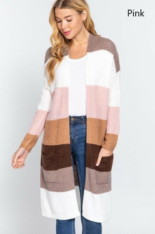 No Bad Days Color Block Soft Cardigan | Multiple Colors-Cardigans-Krush Kandy, Women's Online Fashion Boutique Located in Phoenix, Arizona (Scottsdale Area)