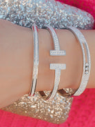 Icy Bling Bling Bangle-Bracelets-Krush Kandy, Women's Online Fashion Boutique Located in Phoenix, Arizona (Scottsdale Area)