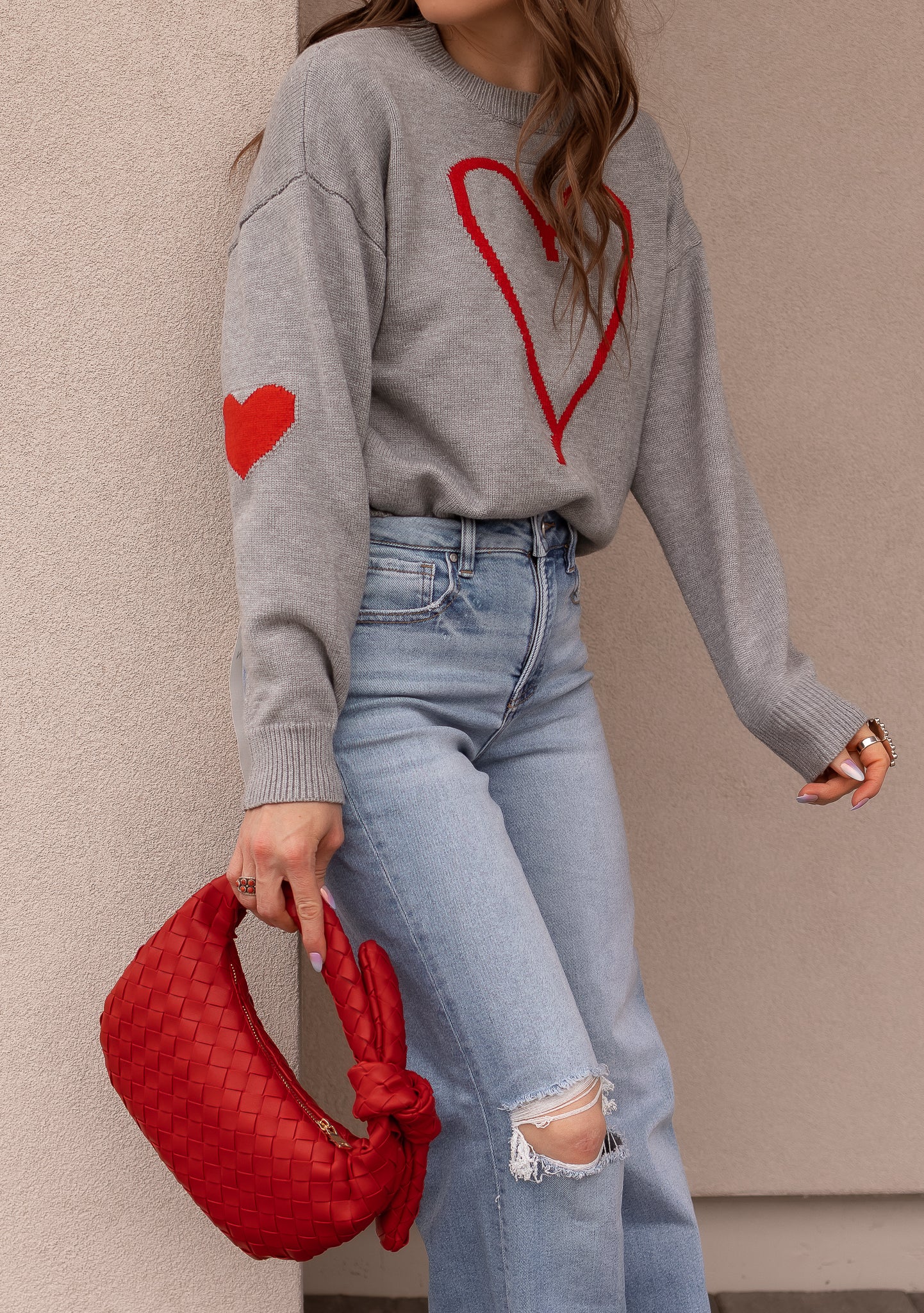With an Open Heart Valentine Sweater-Sweater-Krush Kandy, Women's Online Fashion Boutique Located in Phoenix, Arizona (Scottsdale Area)