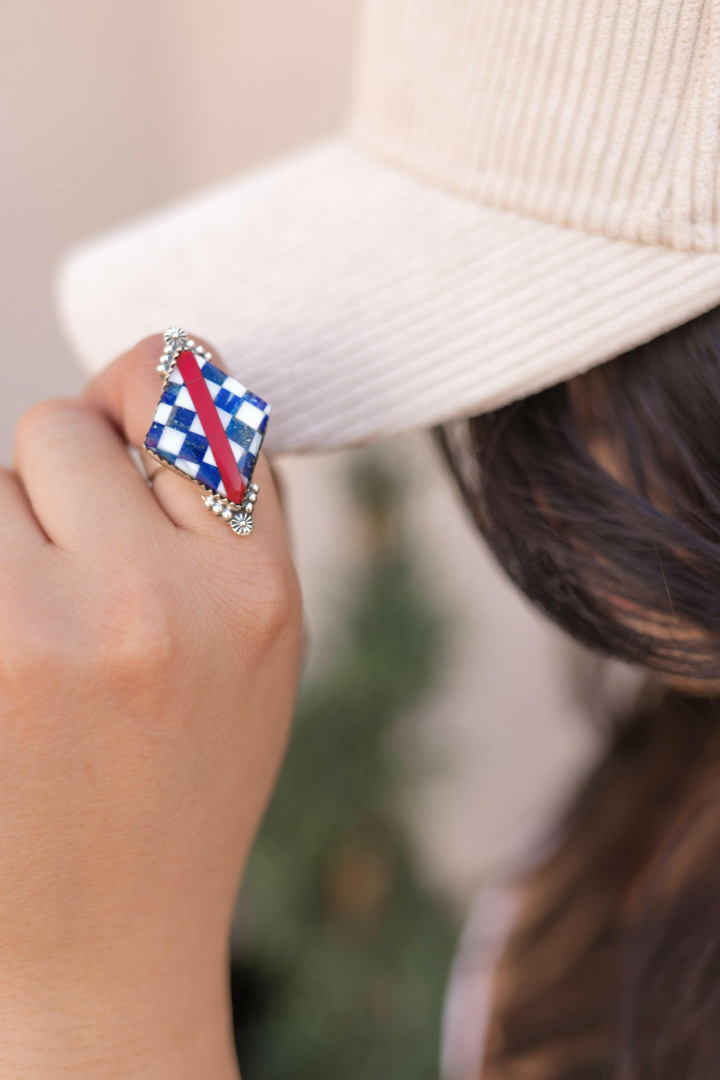 Star-Spangled Stripes Rings-Rings-Krush Kandy, Women's Online Fashion Boutique Located in Phoenix, Arizona (Scottsdale Area)