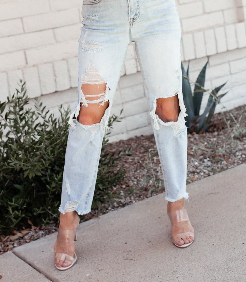 RISEN | Let's Get Brunch High-Rise Straight Jeans | PLUS/REG-Jeans-Krush Kandy, Women's Online Fashion Boutique Located in Phoenix, Arizona (Scottsdale Area)