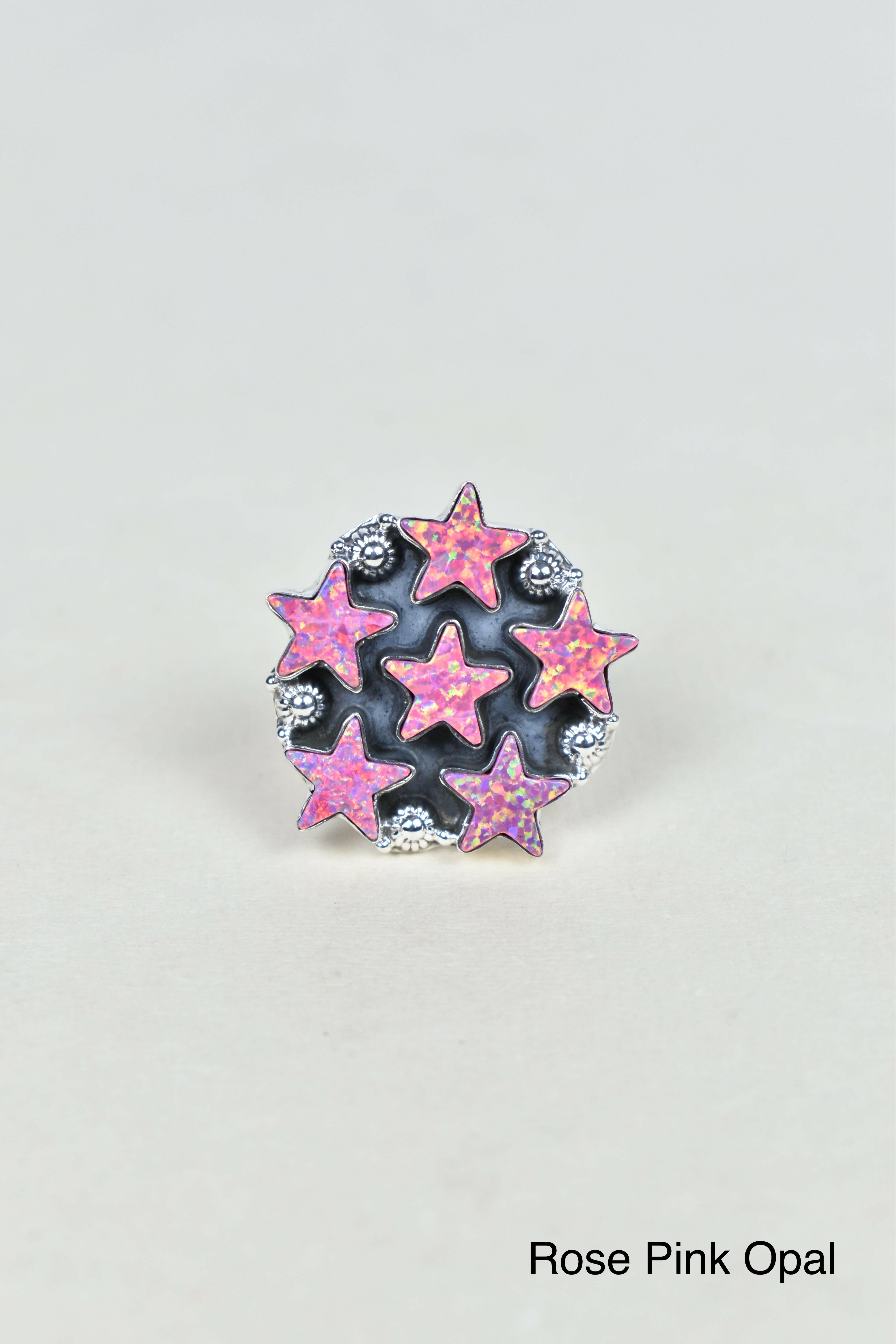 5 Star General Sterling Silver Ring-Cluster Rings-Krush Kandy, Women's Online Fashion Boutique Located in Phoenix, Arizona (Scottsdale Area)