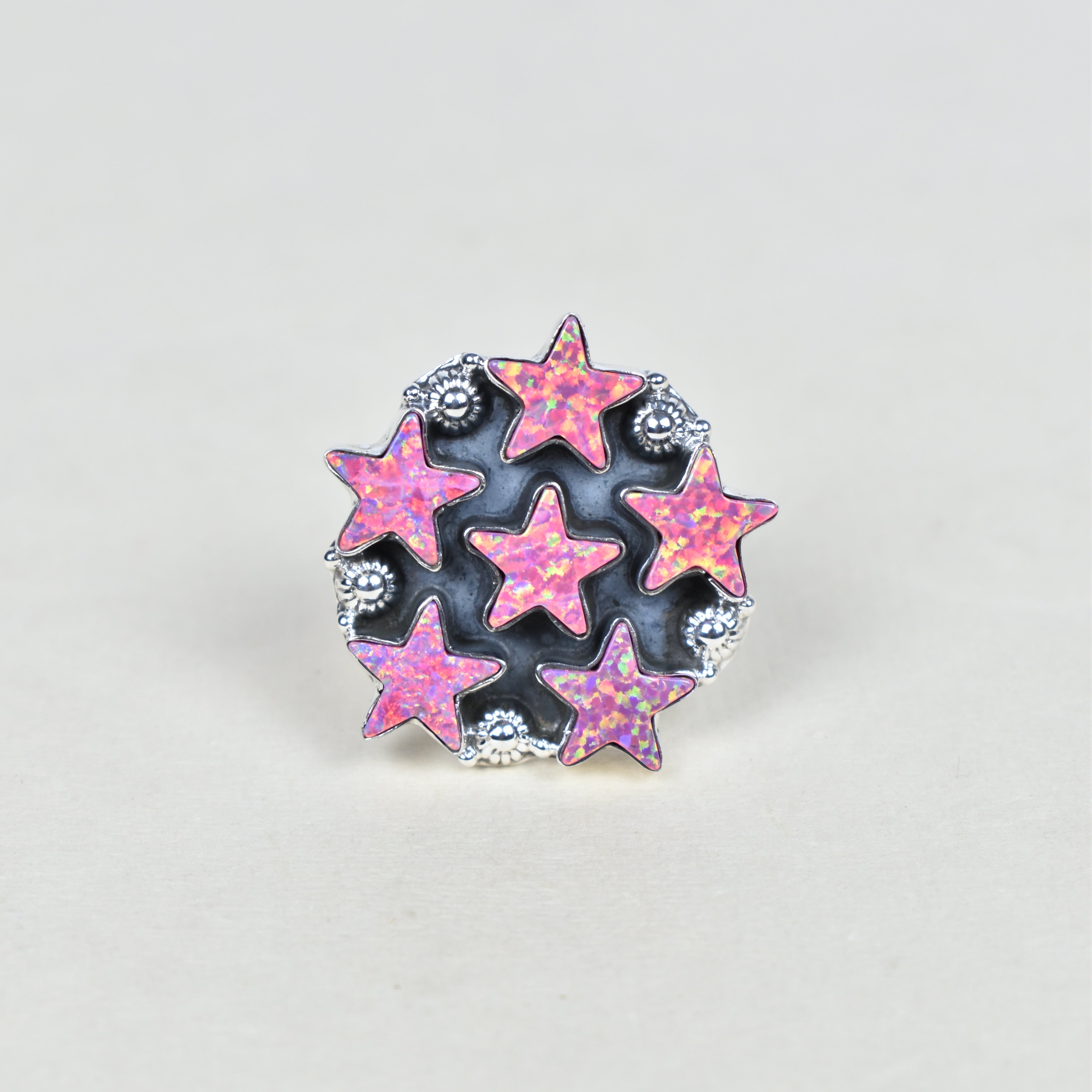 5 Star General Sterling Silver Ring-Cluster Rings-Krush Kandy, Women's Online Fashion Boutique Located in Phoenix, Arizona (Scottsdale Area)