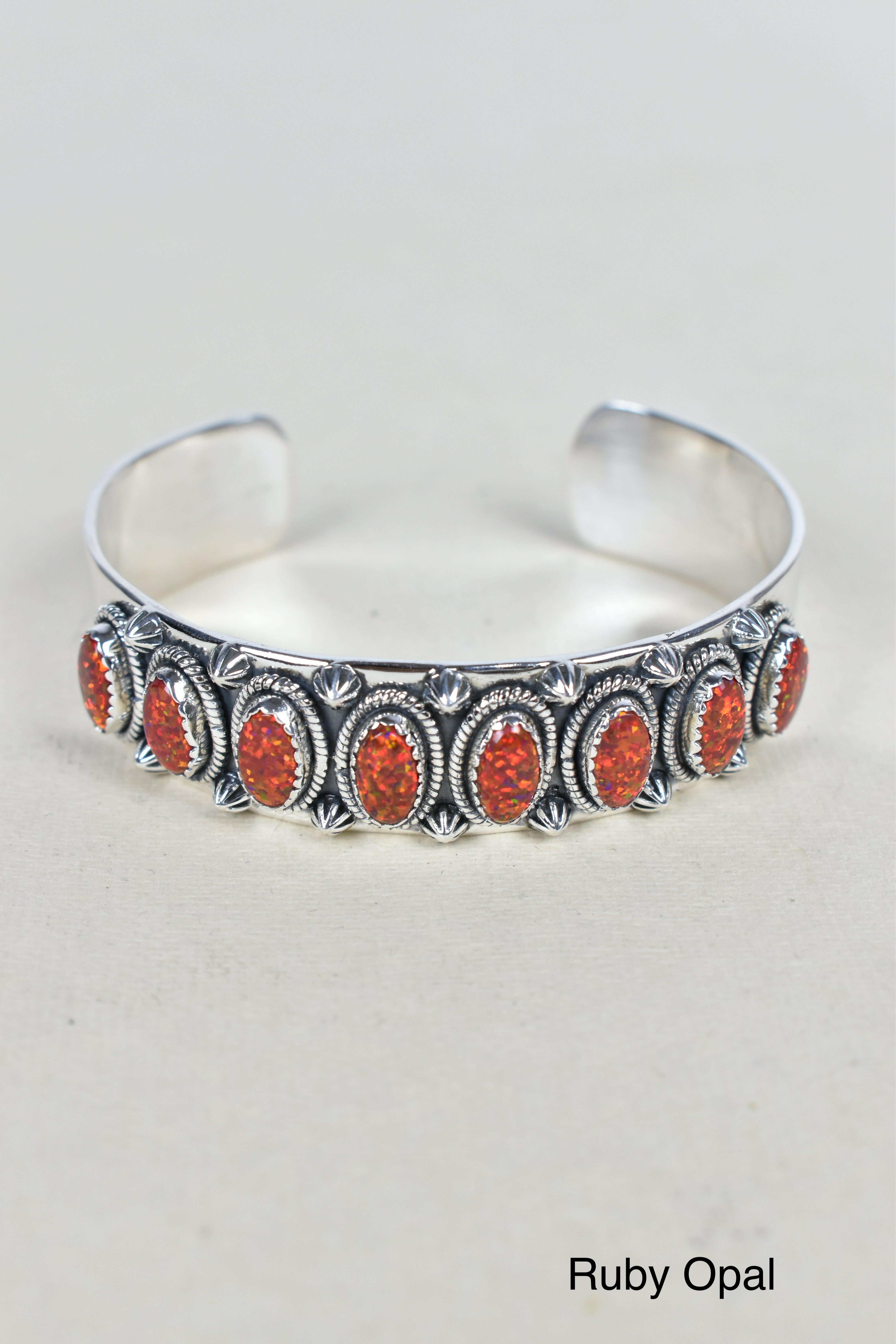 Octet Gem Sterling Silver Cuff-Cuffs-Krush Kandy, Women's Online Fashion Boutique Located in Phoenix, Arizona (Scottsdale Area)