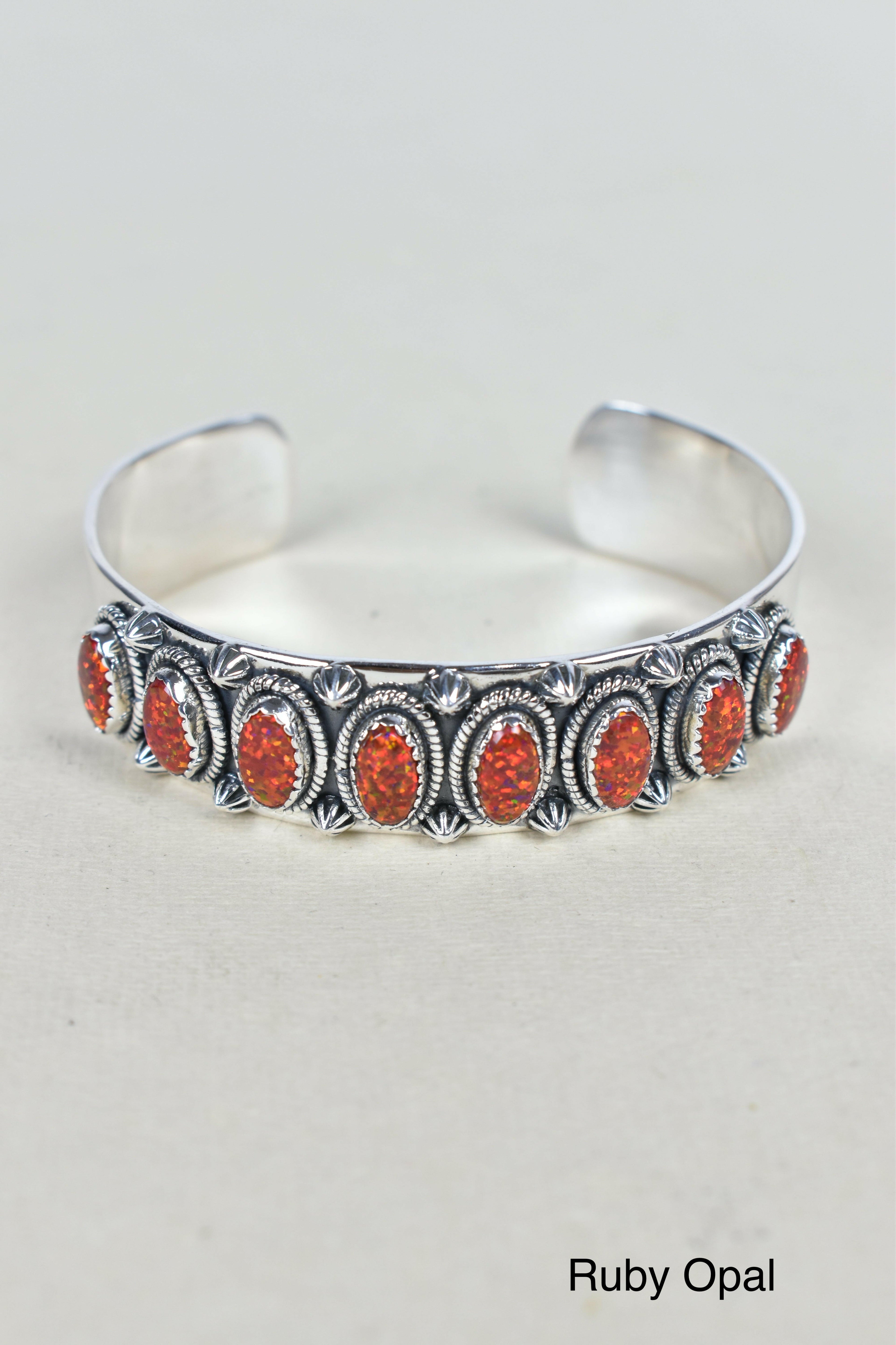 Octet Gem Sterling Silver Cuff-Cuffs-Krush Kandy, Women's Online Fashion Boutique Located in Phoenix, Arizona (Scottsdale Area)