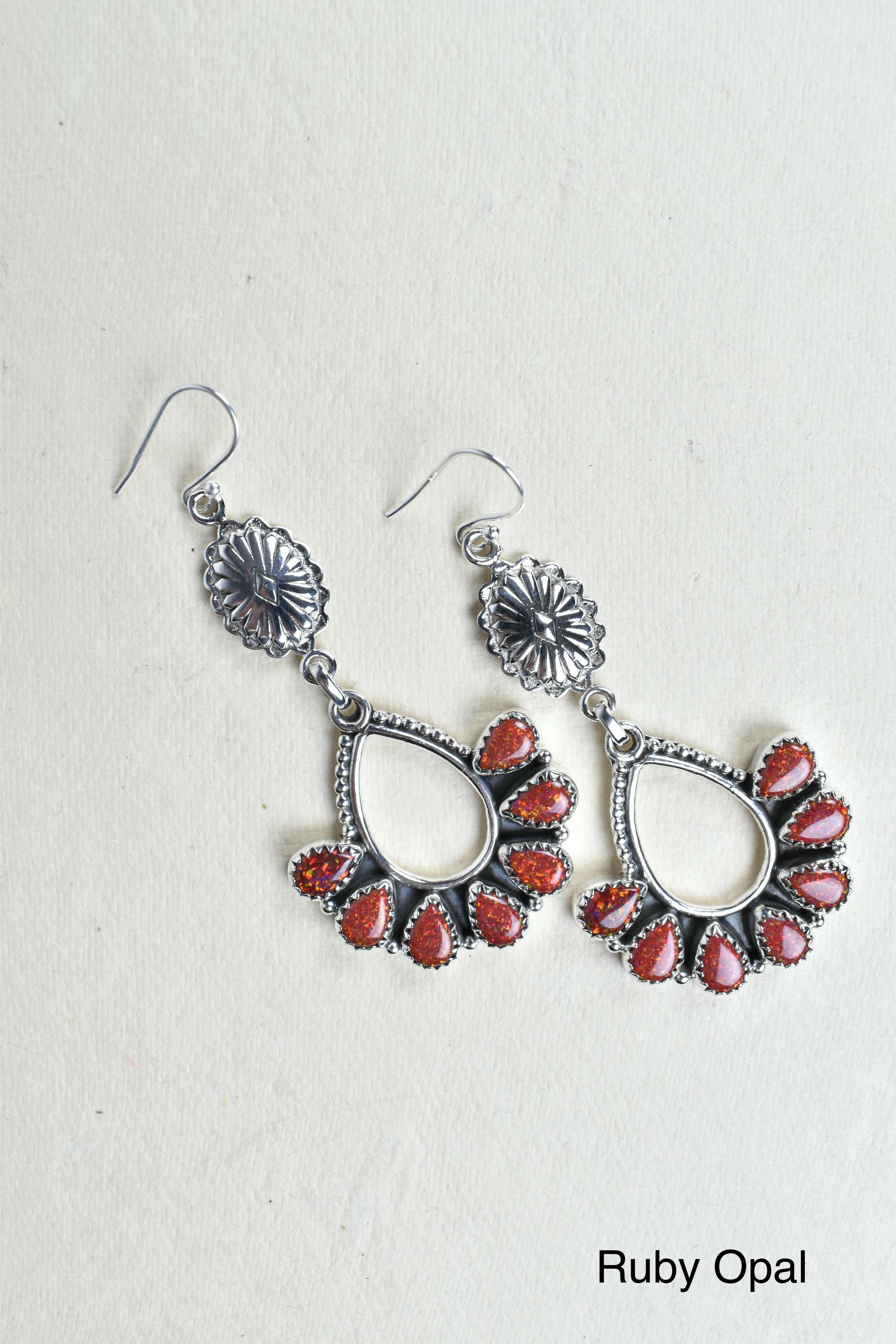 Concho Brielle Earring-Drop Earrings-Krush Kandy, Women's Online Fashion Boutique Located in Phoenix, Arizona (Scottsdale Area)