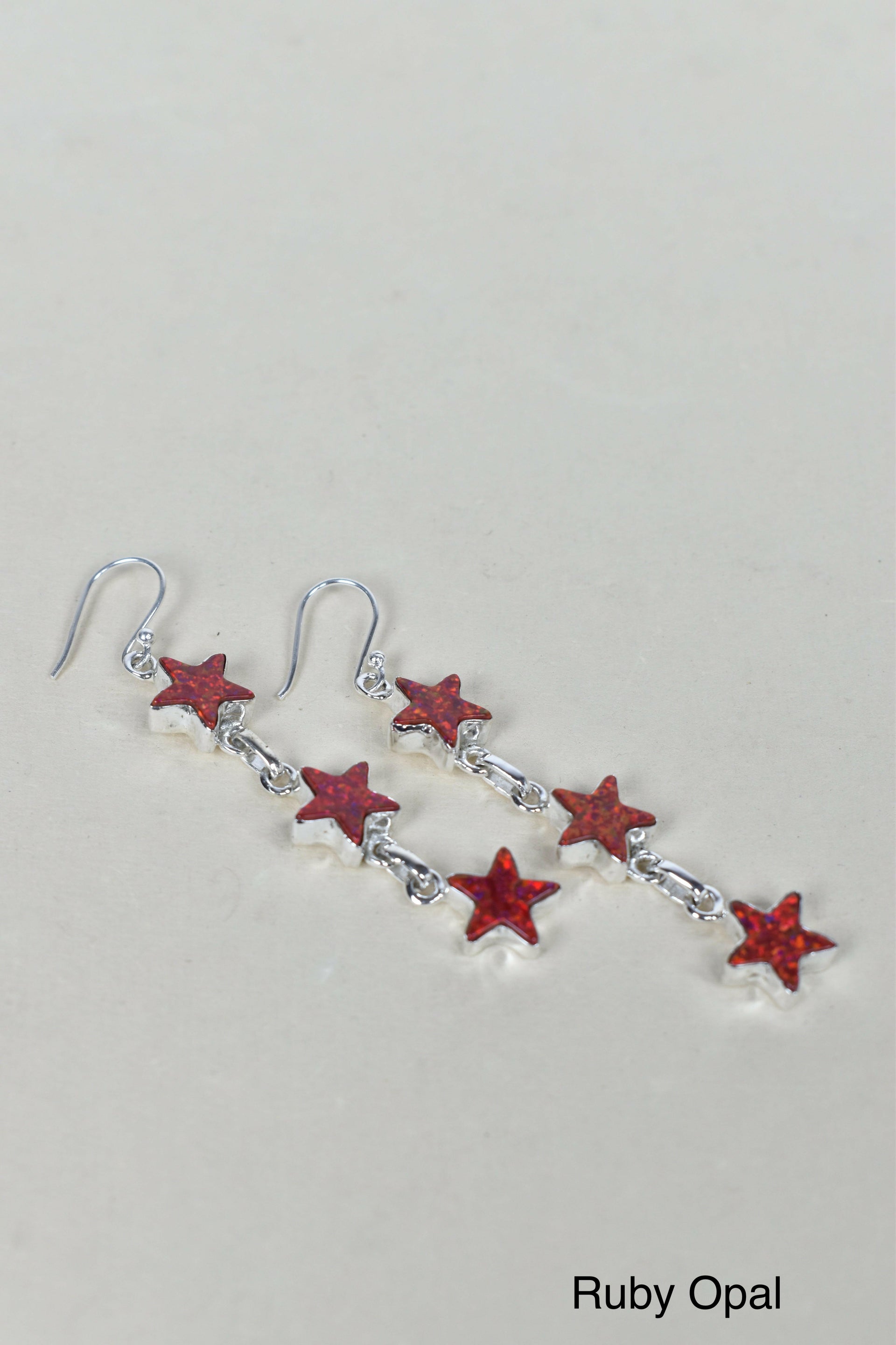 3 Star General Sterling Silver Earrings-Drop Earrings-Krush Kandy, Women's Online Fashion Boutique Located in Phoenix, Arizona (Scottsdale Area)