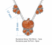 Pumpkin Cluster Necklace-Chain Necklaces-Krush Kandy, Women's Online Fashion Boutique Located in Phoenix, Arizona (Scottsdale Area)