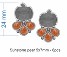 Sterling Pumpkin Blossom Earrings-Stud Earrings-Krush Kandy, Women's Online Fashion Boutique Located in Phoenix, Arizona (Scottsdale Area)