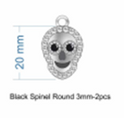 Skull Head Stone Charm-Chain Necklaces-Krush Kandy, Women's Online Fashion Boutique Located in Phoenix, Arizona (Scottsdale Area)