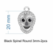 Skull Head Stone Charm-Chain Necklaces-Krush Kandy, Women's Online Fashion Boutique Located in Phoenix, Arizona (Scottsdale Area)
