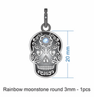 Sugar Skull Stone Pendant-Pendant Necklaces-Krush Kandy, Women's Online Fashion Boutique Located in Phoenix, Arizona (Scottsdale Area)