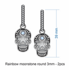 Sugar Skull Tie Down Earrings-Stud Earrings-Krush Kandy, Women's Online Fashion Boutique Located in Phoenix, Arizona (Scottsdale Area)