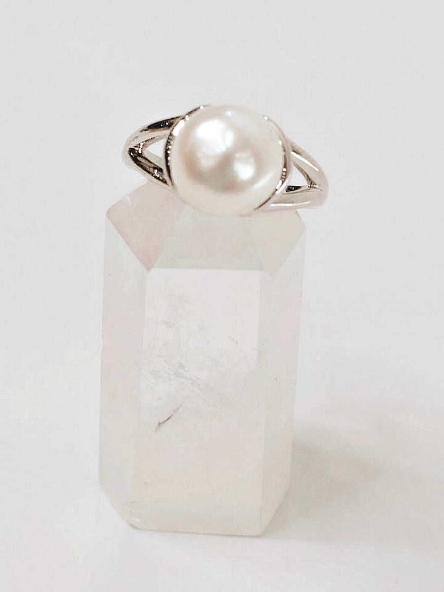 Persevere Pearl Ring-Band Rings-Krush Kandy, Women's Online Fashion Boutique Located in Phoenix, Arizona (Scottsdale Area)