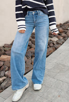 Valerie Stripe Long Sleeve Collar Sweater-Sweater-Krush Kandy, Women's Online Fashion Boutique Located in Phoenix, Arizona (Scottsdale Area)