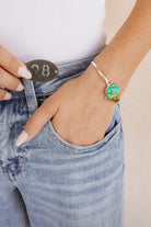 Stackable Sterling Silver Stone Cuffs-Bracelets-Krush Kandy, Women's Online Fashion Boutique Located in Phoenix, Arizona (Scottsdale Area)