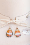 Red Agate Slab Earrings-Dangle earrings-Krush Kandy, Women's Online Fashion Boutique Located in Phoenix, Arizona (Scottsdale Area)