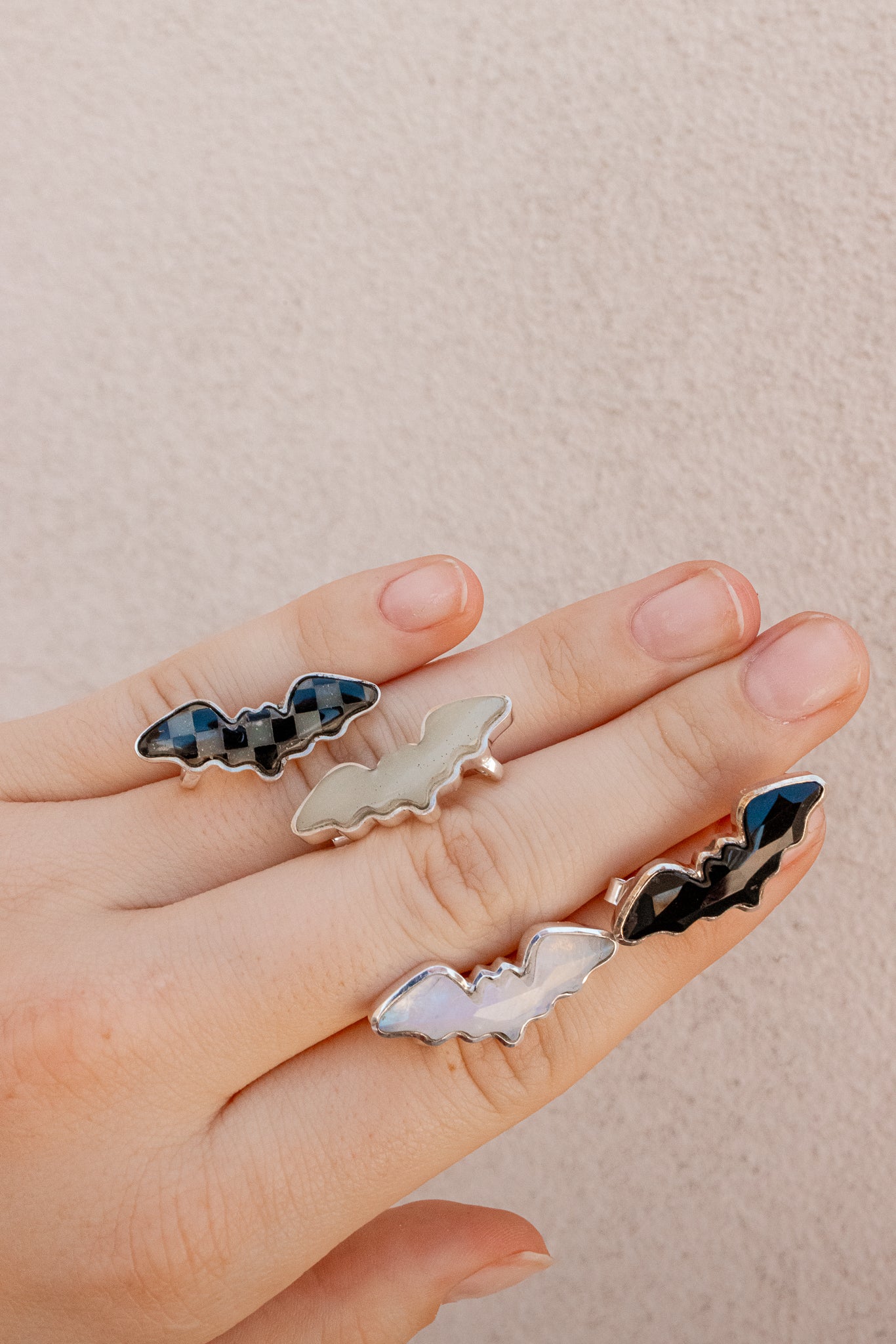 Bat Stud Huggie Earrings-Earrings-Krush Kandy, Women's Online Fashion Boutique Located in Phoenix, Arizona (Scottsdale Area)