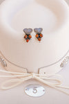 Multi Stone Drop Earrings-Stud Earrings-Krush Kandy, Women's Online Fashion Boutique Located in Phoenix, Arizona (Scottsdale Area)