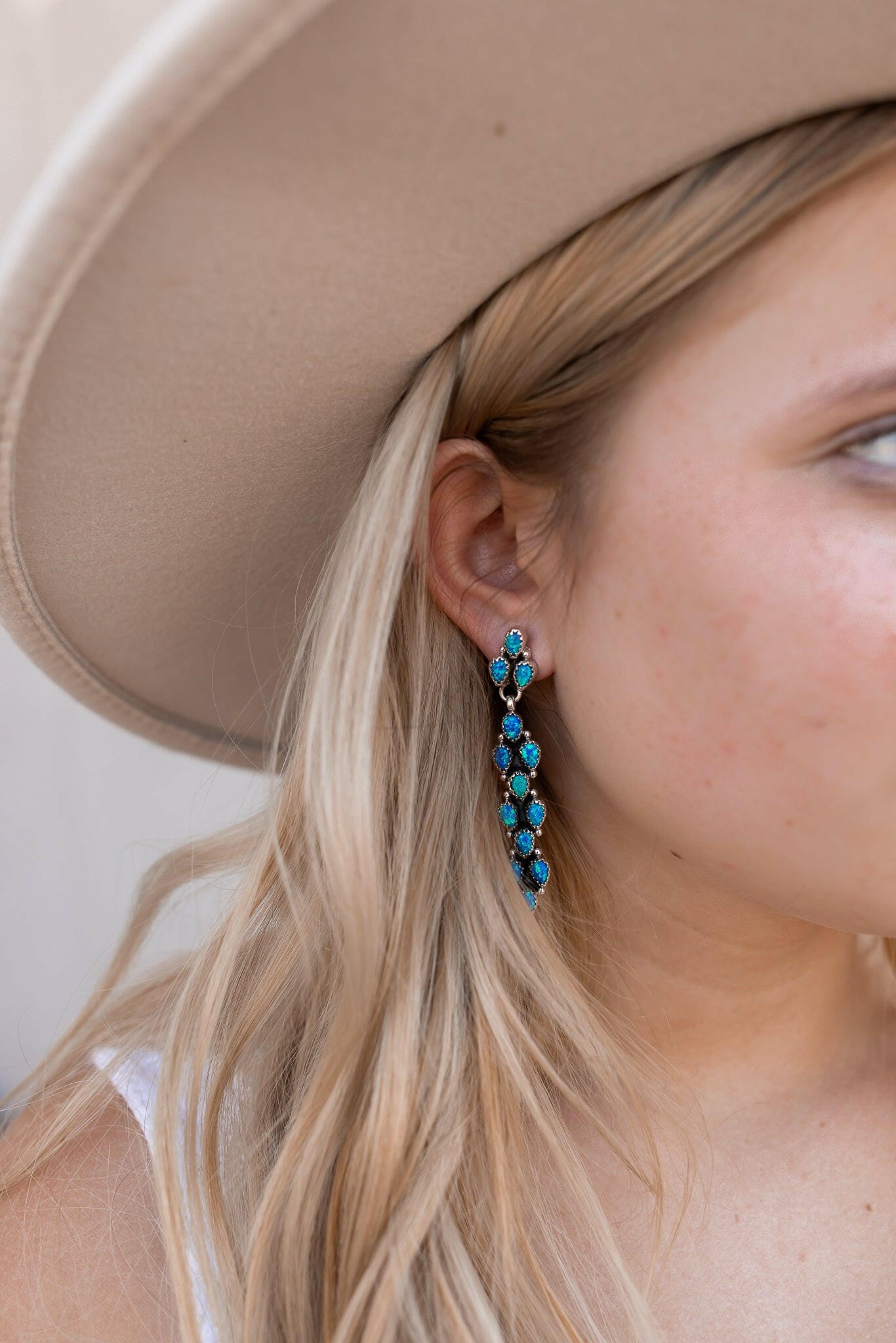 Long Blossom Bar Earrings-Drop Earrings-Krush Kandy, Women's Online Fashion Boutique Located in Phoenix, Arizona (Scottsdale Area)