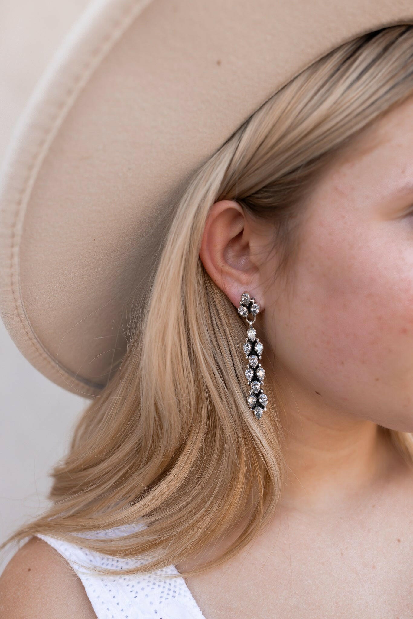 Long Blossom Bar Earrings-Drop Earrings-Krush Kandy, Women's Online Fashion Boutique Located in Phoenix, Arizona (Scottsdale Area)