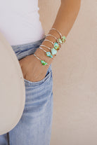 Stackable Sterling Silver Stone Cuffs-Bracelets-Krush Kandy, Women's Online Fashion Boutique Located in Phoenix, Arizona (Scottsdale Area)