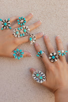 One Of A Kind Turquoise & Wild Horse Rings-Rings-Krush Kandy, Women's Online Fashion Boutique Located in Phoenix, Arizona (Scottsdale Area)