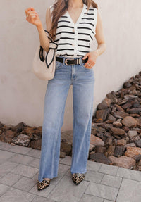 Kristyn Wide Leg Denim Jean