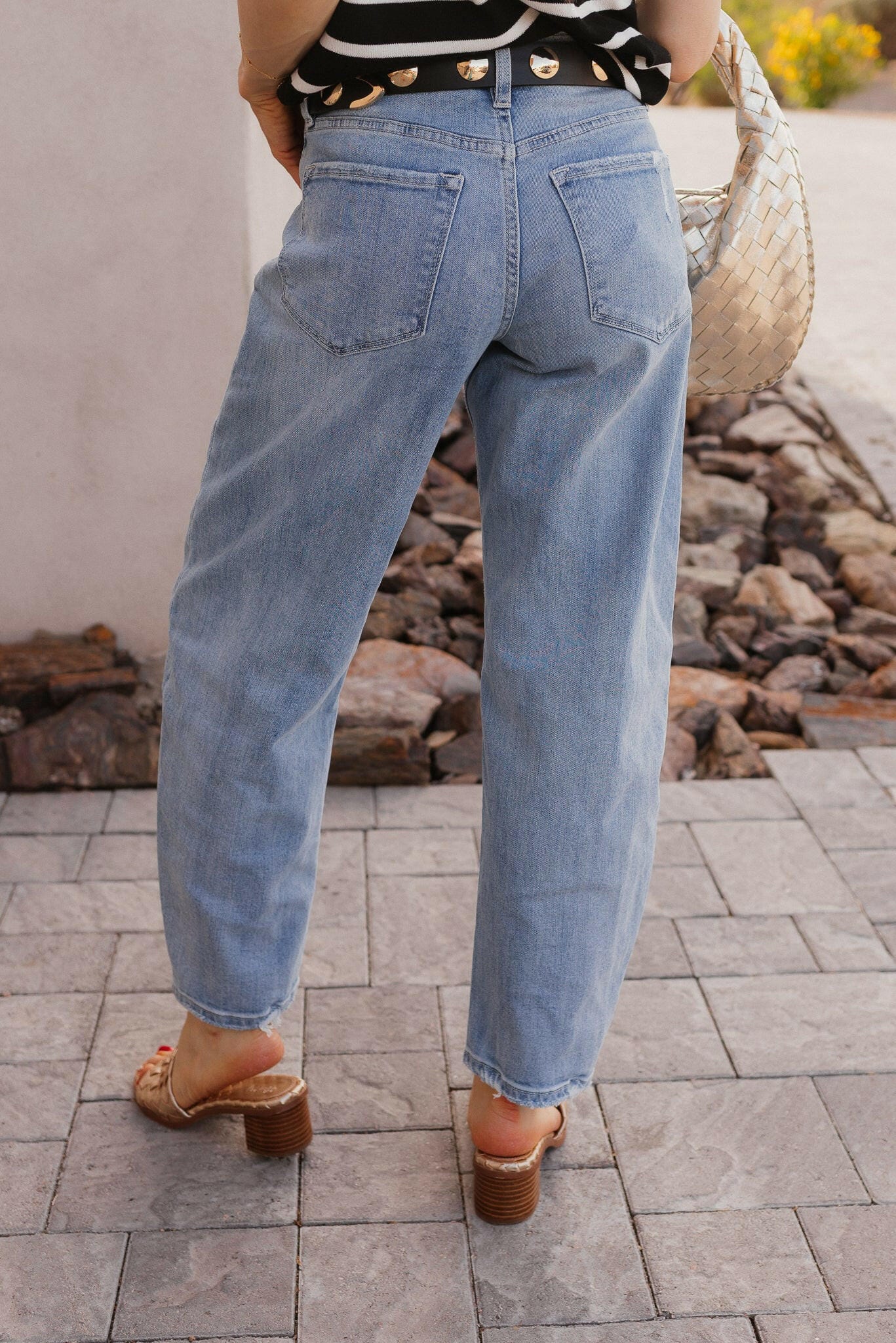 VERVET Grace High-Rise Barrel Leg Jeans-Denim-Krush Kandy, Women's Online Fashion Boutique Located in Phoenix, Arizona (Scottsdale Area)