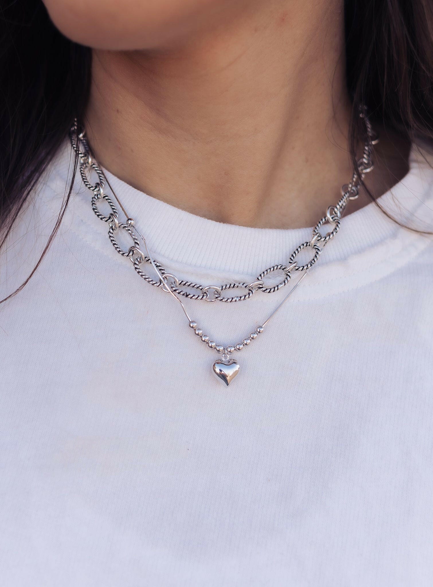 Minimalist Heart Necklace-Necklaces-Krush Kandy, Women's Online Fashion Boutique Located in Phoenix, Arizona (Scottsdale Area)