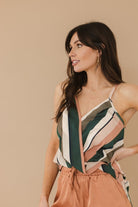 Take Your Time Striped Draped Tank | S-2X, 2 Colors-Tanks-Krush Kandy, Women's Online Fashion Boutique Located in Phoenix, Arizona (Scottsdale Area)