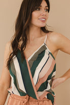 Take Your Time Striped Draped Tank | S-2X, 2 Colors-Tanks-Krush Kandy, Women's Online Fashion Boutique Located in Phoenix, Arizona (Scottsdale Area)