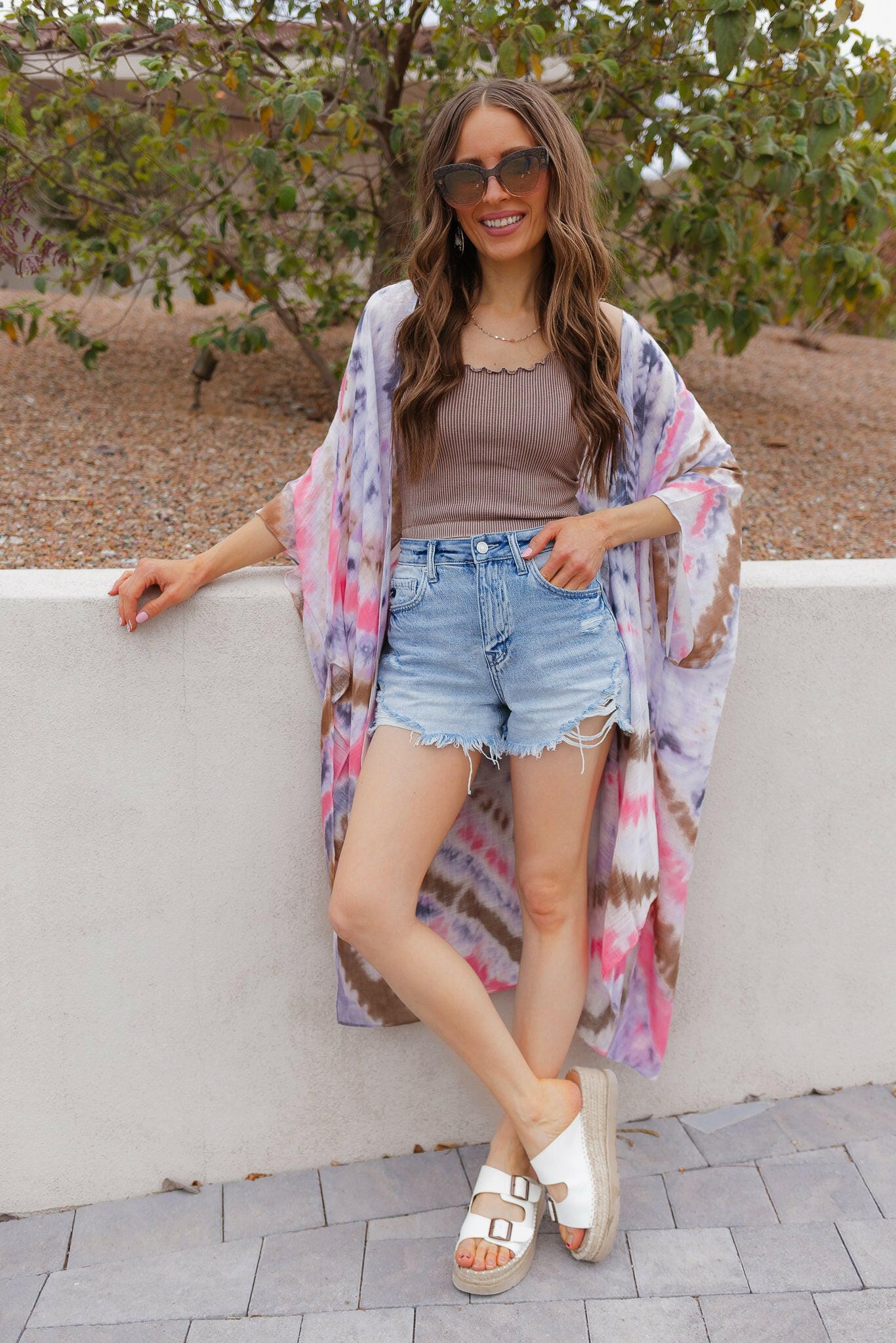 NIKI BIKI Vintage Lettuce Edge Crop Top-Tanks-Krush Kandy, Women&#39;s Online Fashion Boutique Located in Phoenix, Arizona (Scottsdale Area)