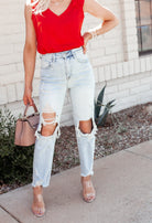 RISEN | Let's Get Brunch High-Rise Straight Jeans | PLUS/REG-Jeans-Krush Kandy, Women's Online Fashion Boutique Located in Phoenix, Arizona (Scottsdale Area)