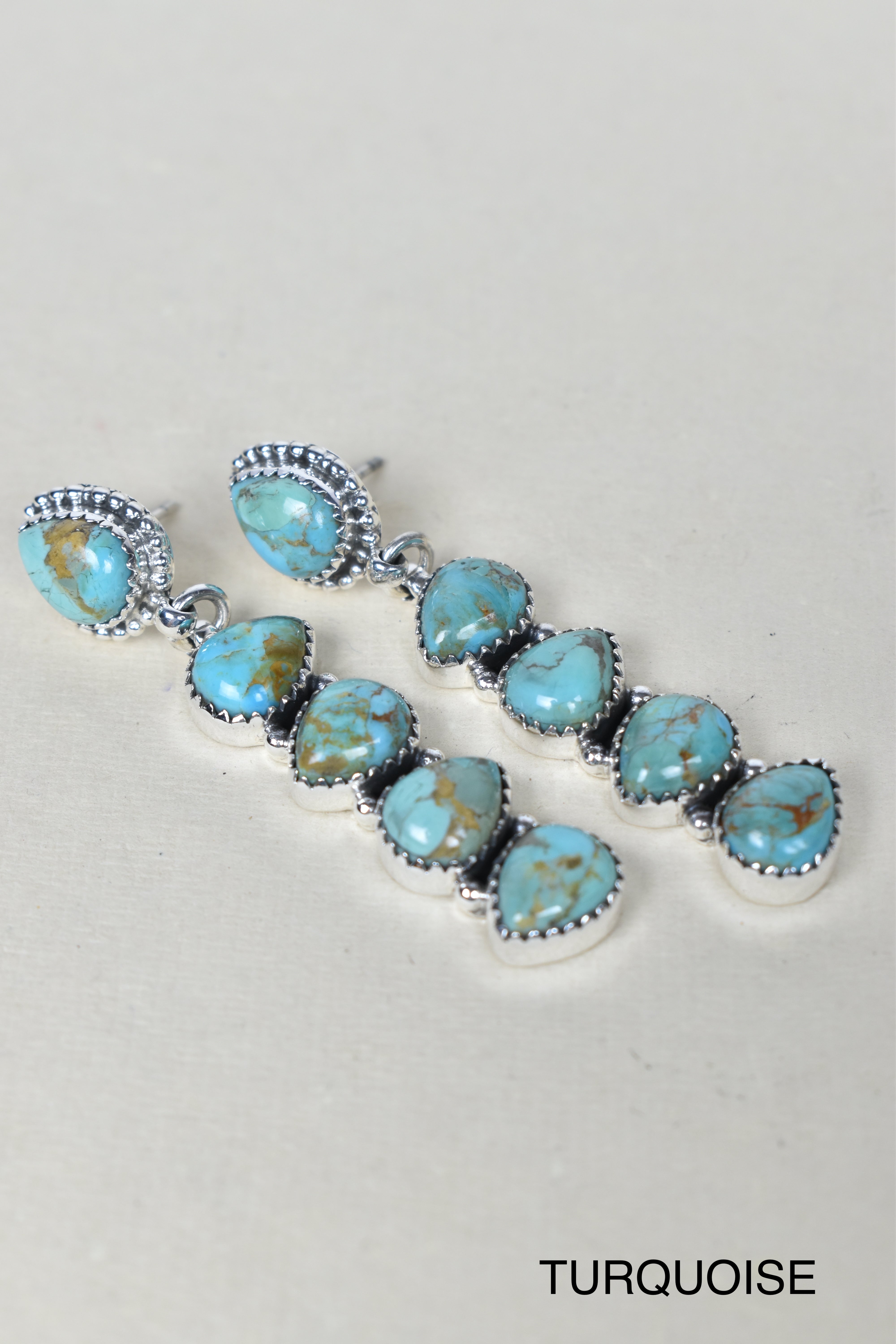 Blue az stud earrings fashion