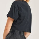 MONO B: Essential Boxy Cropped Tee-Short Sleeve Tops-Krush Kandy, Women's Online Fashion Boutique Located in Phoenix, Arizona (Scottsdale Area)