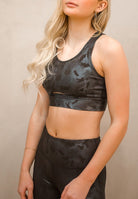 S-3X Mono B | Slay All Day Camo Holo Sports Bra-Sports Bras-Krush Kandy, Women's Online Fashion Boutique Located in Phoenix, Arizona (Scottsdale Area)