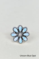 A Daisy A Day Keeps The Blues Away Ring-Cluster Rings-Krush Kandy, Women's Online Fashion Boutique Located in Phoenix, Arizona (Scottsdale Area)