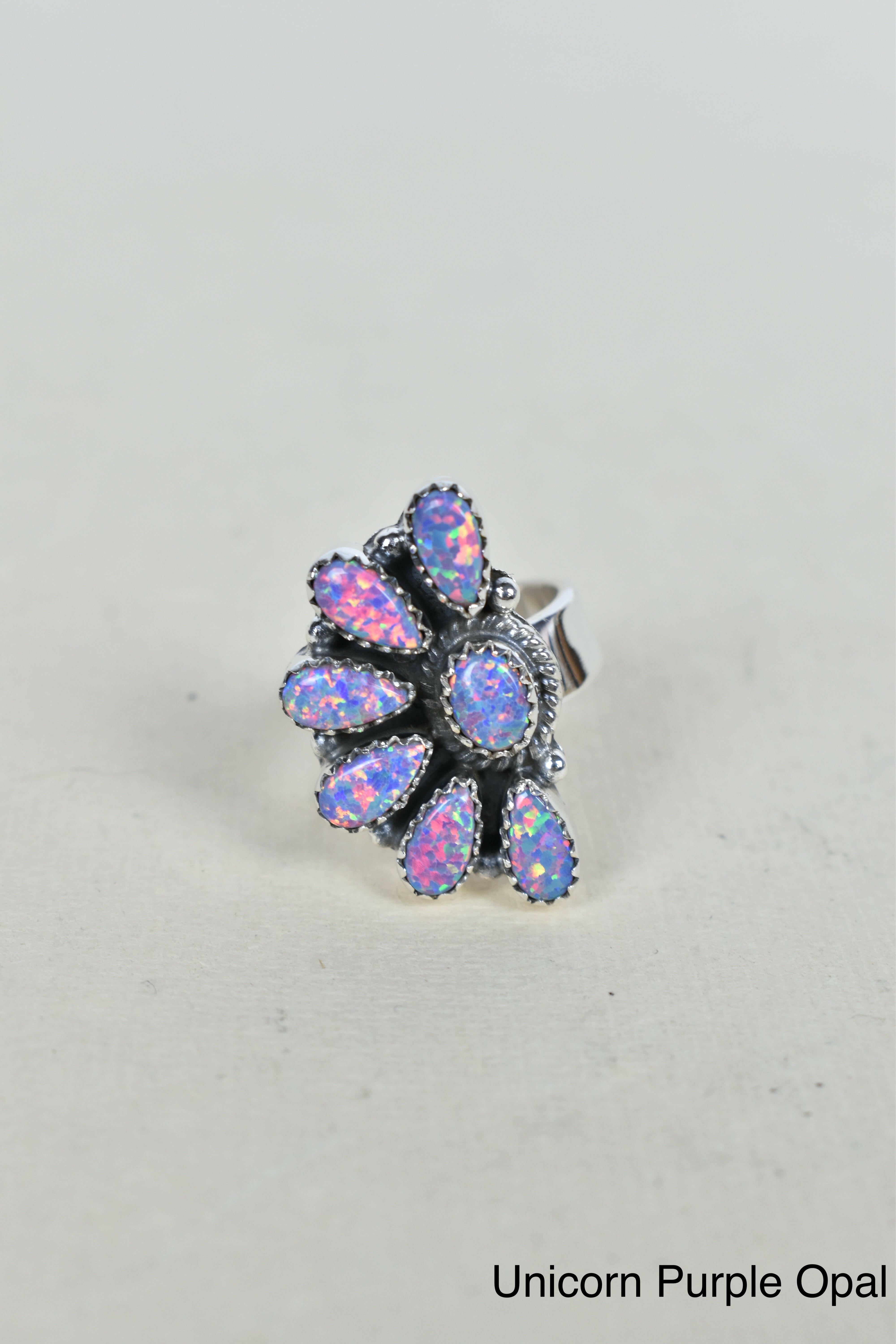 Lazy Daisy Sterling Jeweled Half Ring-Cluster Rings-Krush Kandy, Women's Online Fashion Boutique Located in Phoenix, Arizona (Scottsdale Area)
