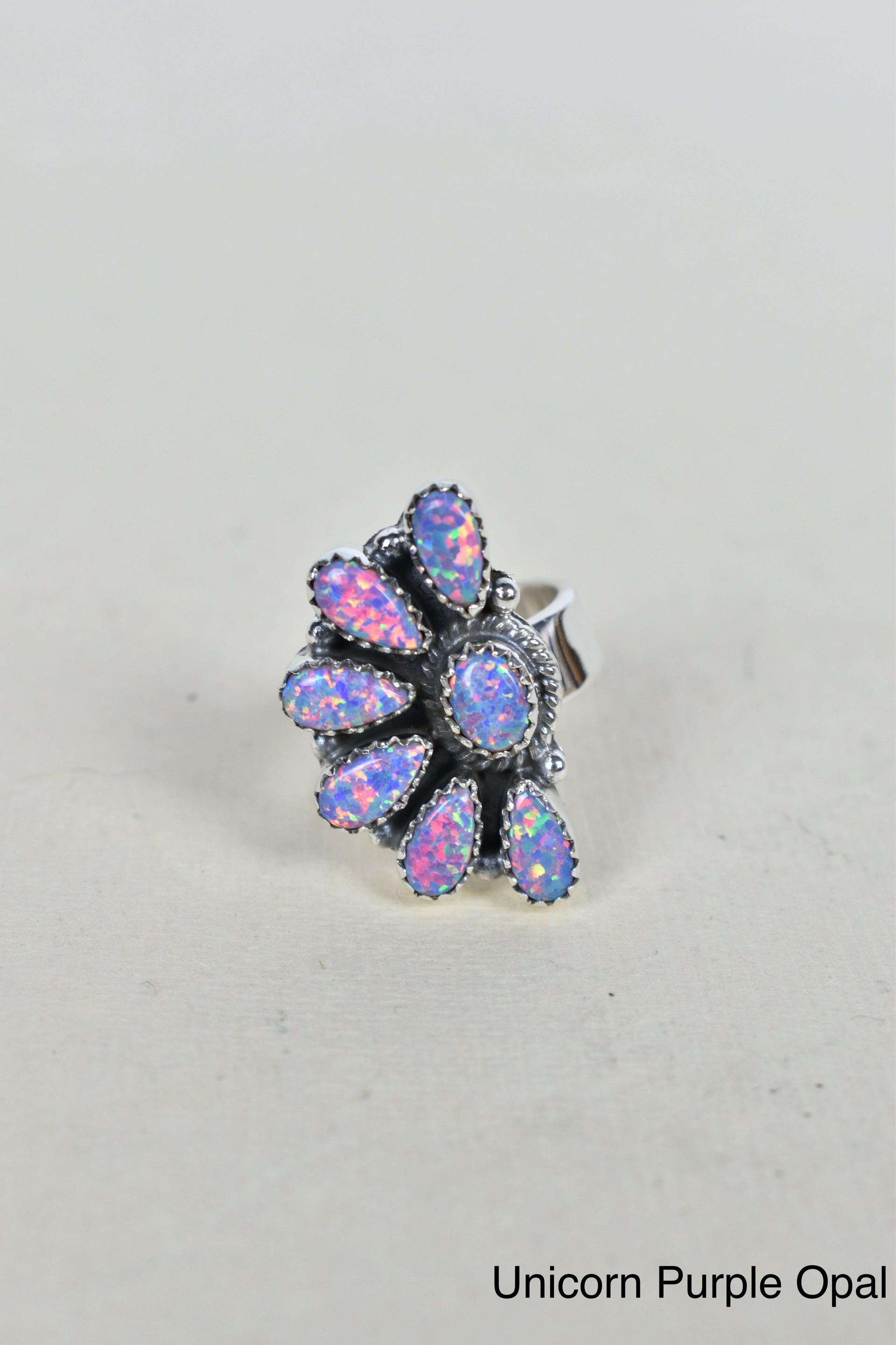 Lazy Daisy Sterling Jeweled Half Ring-Cluster Rings-Krush Kandy, Women's Online Fashion Boutique Located in Phoenix, Arizona (Scottsdale Area)