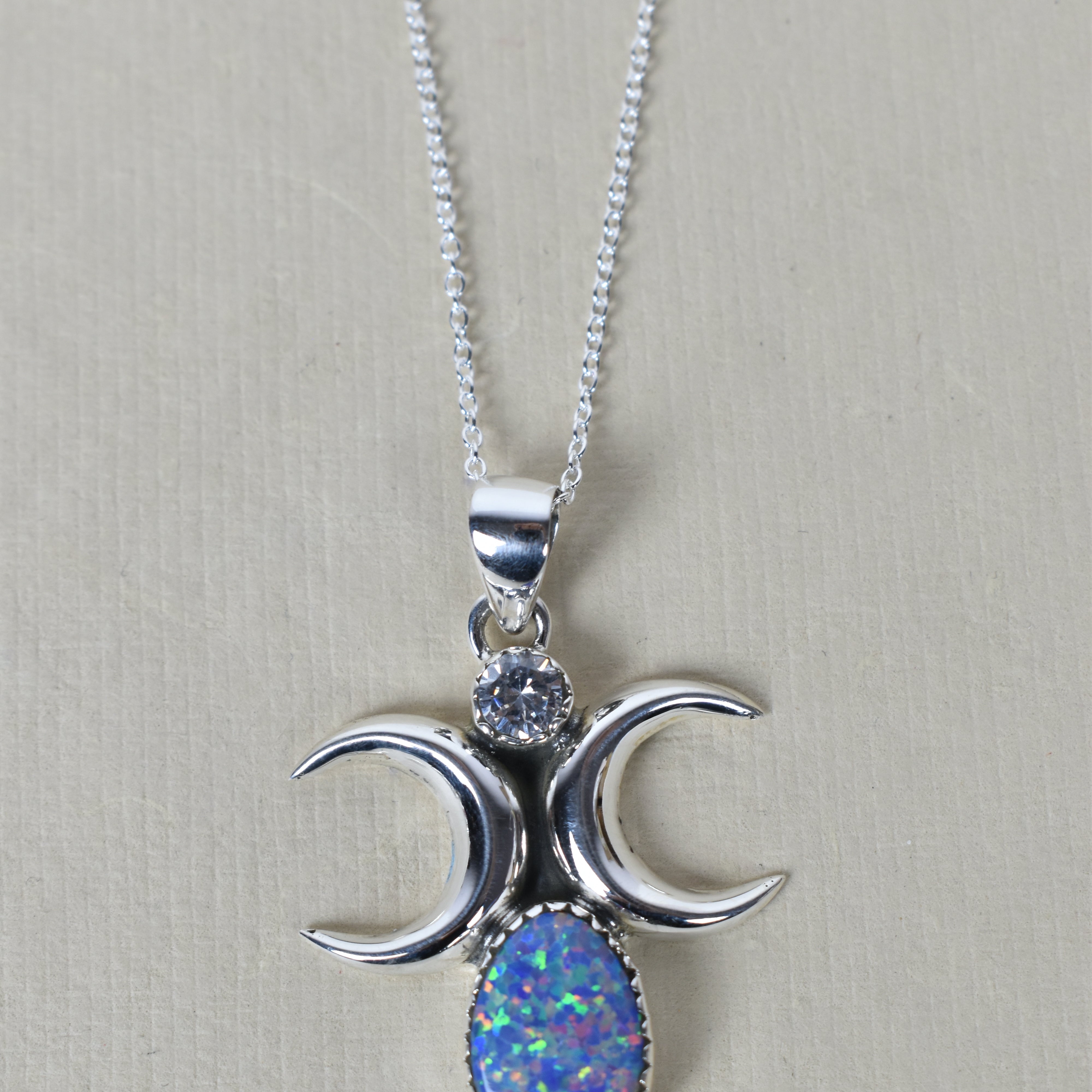Dual Crescent Moon Celestial Necklace-Necklaces-Krush Kandy, Women's Online Fashion Boutique Located in Phoenix, Arizona (Scottsdale Area)
