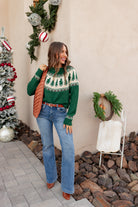 Vintage Pines Soft Knit Holiday Sweater-Sweaters-Krush Kandy, Women's Online Fashion Boutique Located in Phoenix, Arizona (Scottsdale Area)