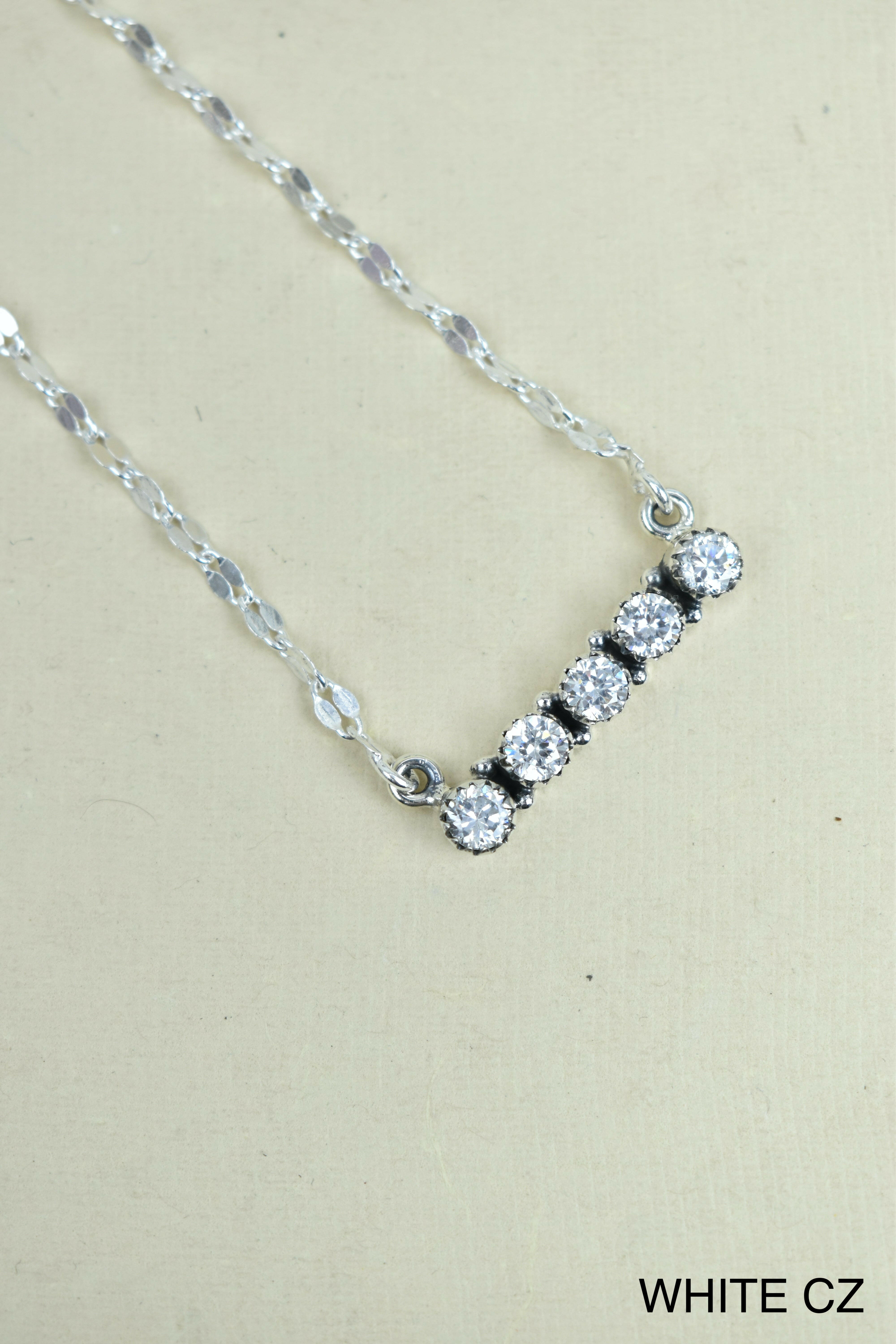 Radiant Quintessence Sterling Silver Necklace-Chain Necklaces-Krush Kandy, Women's Online Fashion Boutique Located in Phoenix, Arizona (Scottsdale Area)