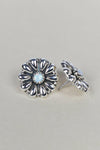 Sterling Silver Daisy Concho Stud Earrings-Stud Earrings-Krush Kandy, Women's Online Fashion Boutique Located in Phoenix, Arizona (Scottsdale Area)
