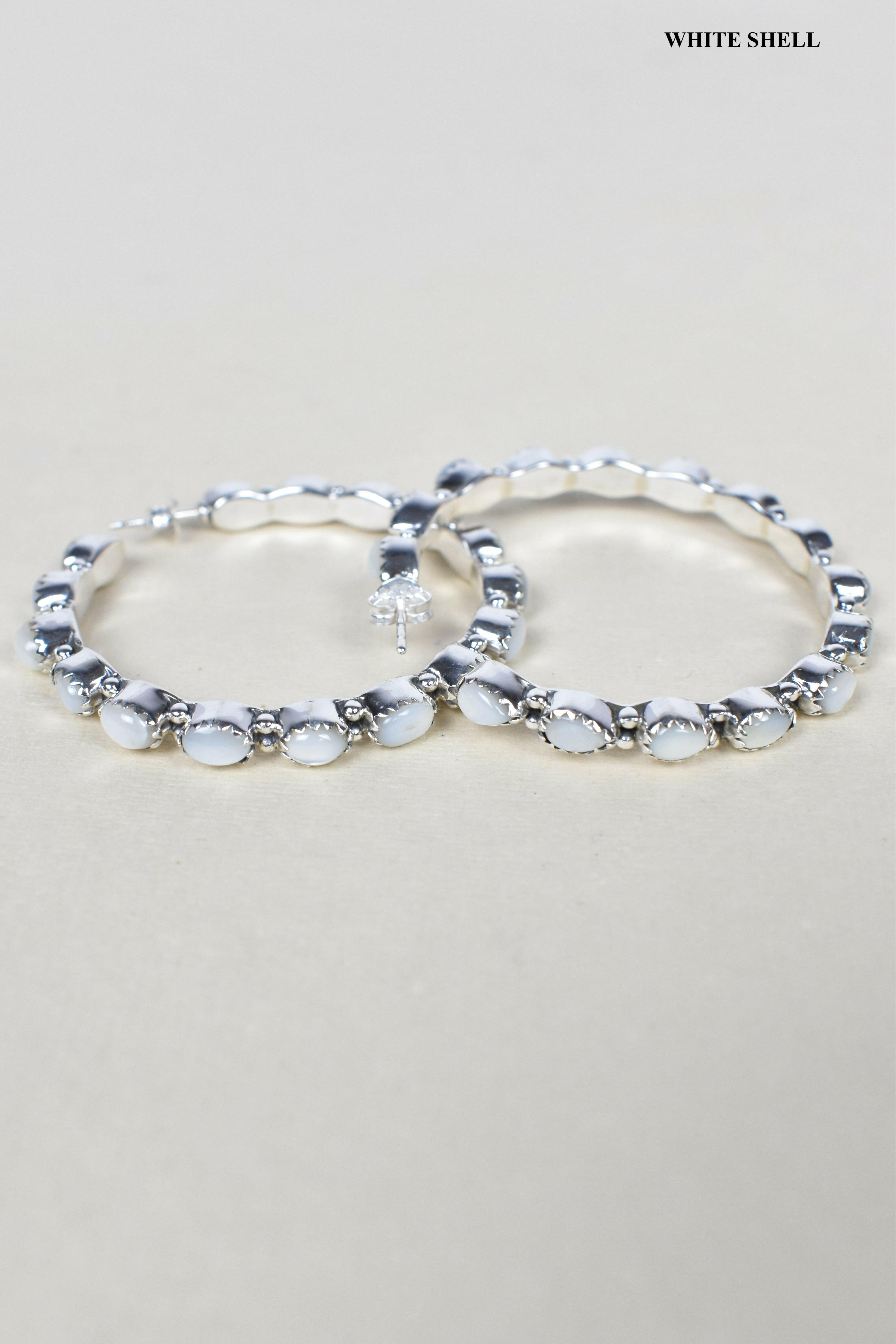 Tiffany Sterling Silver Hoop Earrings | PREORDER NOW OPEN-Hoop Earrings-Krush Kandy, Women's Online Fashion Boutique Located in Phoenix, Arizona (Scottsdale Area)